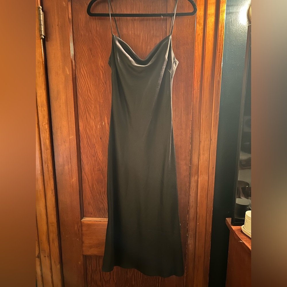Elegant Black Slip Dress